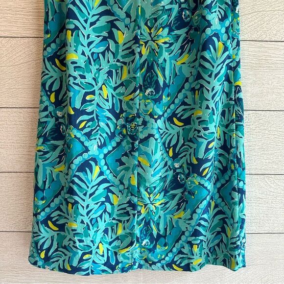 Lilly Pulitzer Kelby Stretch Shift Dress Midnight Cove Size 00 - Picture 12 of 13